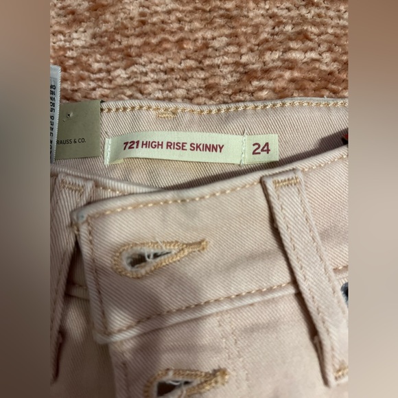 High rise skinny baby pink Levi skinny BRAND NEW ❌ with tag - Picture 6 of 7